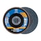 Pferd 5" x 7/8" A.H. POLIFAN Flap Disc - Z PSF STEELOX, Zirconia, 60 Grit, Conical 63032 - alternate 1